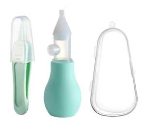 Set of 3 Nasal Aspirator Baby Nose Cleaner Suction Cups