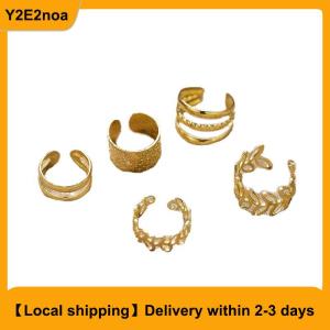 【Local shipping】 5Pcs Set Of Simple Personality Ear Cuff Alloy Jewelry Classic Ear Accessories For Women Daily Party Wear