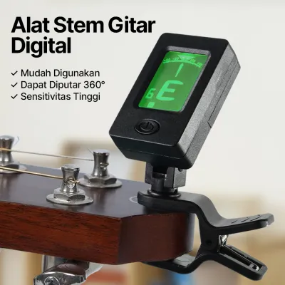 Tuner Digital Alat Stem Nada Untuk Biola Bass Gitar WMO YUJT-01