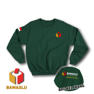 JAKET SWEATER BAWASLU 2024 / JAKET PEMILU 2024 / JAKET SWEATER CUSTOM SABLON / JAKET MURAH