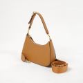 Tas TORY BURCH THEA CONVERTIBLE LEATHER CAMEL SHOULDER BAG WITH LS 100% ORIGINAL. 