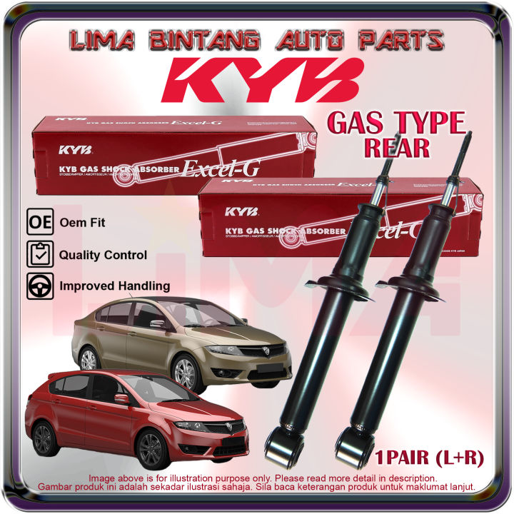 ( 1Pair ) Proton Preve , Suprima Rear Shock Absorber Gas KAYABA KYB ...