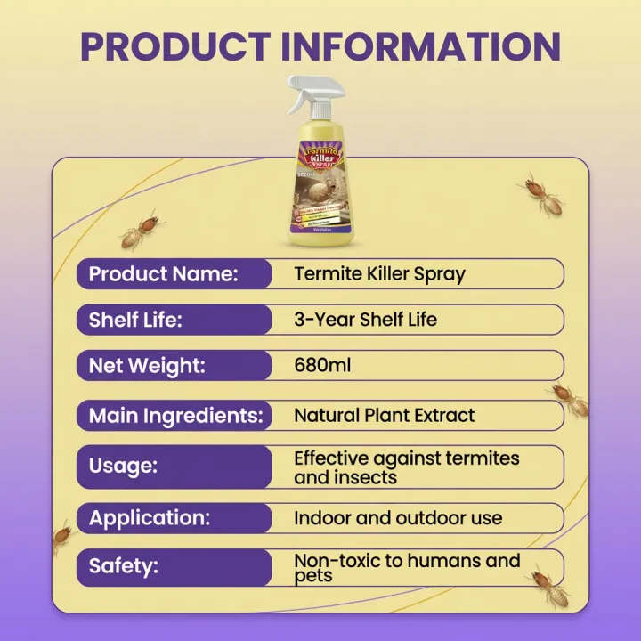 Won’t come back ANKYO Termite killer spray Termite killer for wood ...