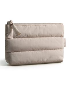 BAGSMART Puffy Cosmetic Bag Small Spacious Water-Resistant Makeup Organizer Travel Pouch for Skincare & Electronics Daily Use2026