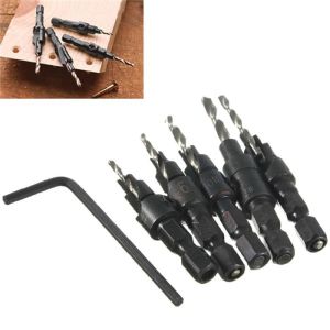 Countersink PILOT set 5pcs mata bor kayu contersink Pilot hole drill sekrup tanam