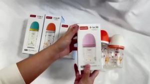 Glass Feeding Bottle Infant Newborn Baby Bottle BPA Free Anti-Choking Glass Milk Bottle