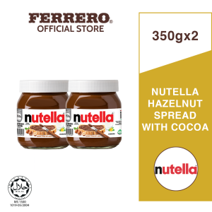 Bundle of 2 - Nutella Hazelnut Spread with Cocoa (350g)