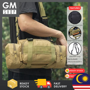 GMSHOP Outdoor Messenger Waist Crossbody Bag For Leisure Sports Waterproof Bag With Single Shoulder Strap Backpack Beg Pinggang Silang Badan