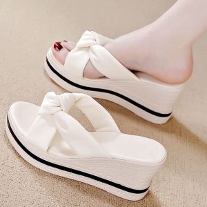 [Free Shipping] Soft Leather 2026 Summer New Collection: Women’S Fashionable High-Heeled Sandals Platform Sandals And Thick-Soled Women’S Slippers