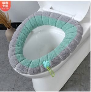 แผ่นรองนั่งชักโครกแบบนุ่มล้างทำความสะอาดได้ ผ้าคลุมฝาชักโครก มีที่ยกฝา