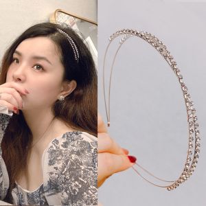 Băng Đô Ngọc Trai Cổ Điển Kiểu Pháp Băng Đô Nữ Băng Đô Kẹp Tóc Kim Loại Đính Đá Phong Cách Instagram Hàn Quốc Phụ Kiện Tóc Siêu Thần Tiên Sen