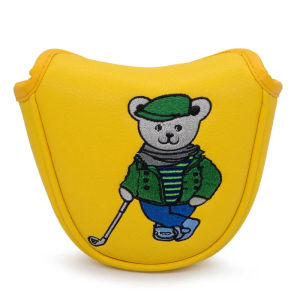 ​Mr. Bear Covers Golf mallet putter headcover golf Club Head accessories cover bear for Taylormade Odyssey Scotty Cameron Ping