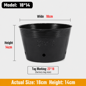 Durable Polypropylene Seedling Pots - Multi-Size Plant Starter Containers for Garden
