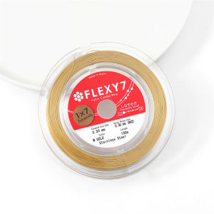 1 Mét Dây Thép Mềm Nhập Khẩu Nhật Bản Flexy 7 0.3/0.4/0.5/0.6Mm Dây Trang Sức 7 Sợi Cho Ngọc Trai Vòng Cổ Vòng Tay Phụ Kiện Tự Làm Trang Sức