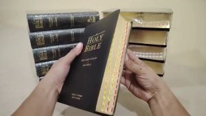 CEBUANO BIBLE & ENGLISH-CEBUANO DIGLOT HOLY BIBLE KJV SOFT LEATHERETTE BROWN COVER WITH THUMB INDEX【Fast Delivery】