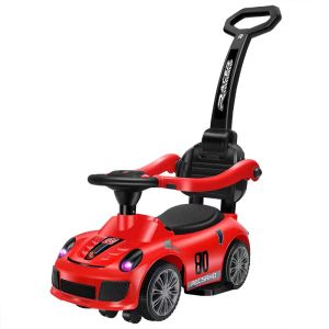 Kids Push Toy Car for Ferrari 4 wheels Riding Toy Car Baby Car Ride-On with music and lights