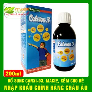 Calcion 3 bổ sung canxi magie kẽm giúp bé phát triển chiều cao tối ưu | Nhập khẩu chính hãng từ Châu Âu