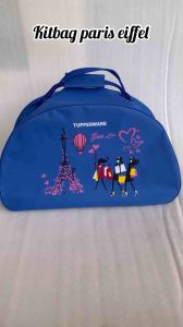 Kitbag Paris Eiffel Tupperware (zipper bunga es)