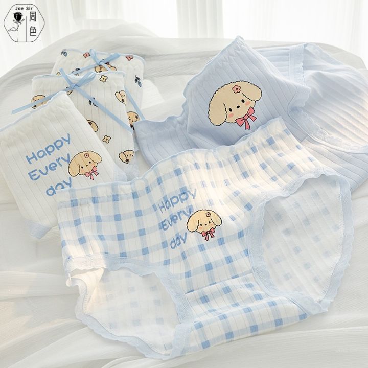 Joe Sir Cute Cartoon Panty Cotton Underwear Middle Waist Panties Soft Briefs Antibacterial