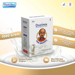 Duzi Milk Pak Sriono Susu Kambing Etawa Bubuk Rasa Original 1Kg Alami Mengatasi Asam Urat Nyeri Sendi - Duzi Mart