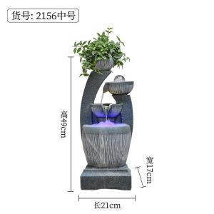 Water Fountain Indoor Feng Shui Decorative Accessories Water Fountain Indoor Desktop Fountain Fortune Ball Indoor Wealth Decoration Water Feature Decorative Items Display Ornaments Decor Show Piece For Home Decoration