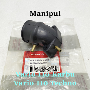 Manipul Intake KVB HONDA VARIO 110 KARBU KUALITAS ORI ASLI PRESISI DAN AWET LEHER ANGSA KARBURATOR TECHNO (Bisa Cod)