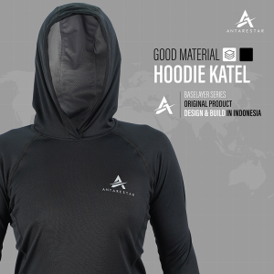 ANTARESTAR Official - Baselayer Hoodie Katel Baselayer Pria Wanita Baju Slimfit Baju Manset Olahraga Quality Premium