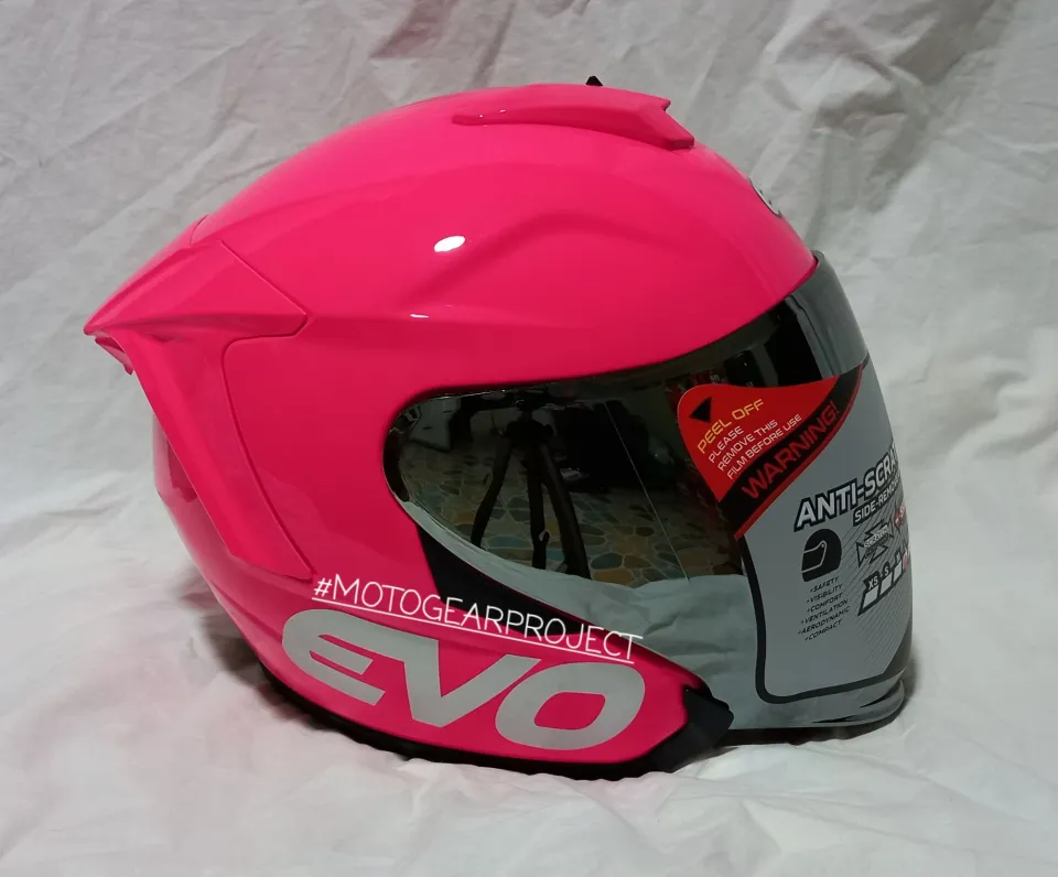 Pink evo hot sale helmet