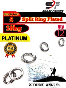 split ring plated stainless isi 12pc "TERMURAH"