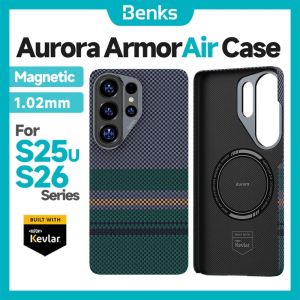 Benks Aurora ArmorAir Case built with Kevlar ®   [600D] for Samsung S25U S26 Ultra Ultra-Thin Case MagSafe Compatible