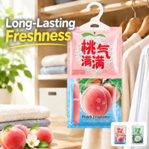 10Pcs Hanging Moisture Absorber Dehumidifier Bag / Long Lasting Anti Mold Odor Remover / Fresh Dry Bag for Wardrobe Closet Household