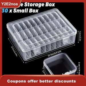 【Y2E2noa】 DIY Painting Embroidery Storage Box Nail Art Jewelry Rhinestone Mosaic Storage Container Multifunctional Storage Box