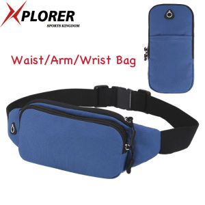 Multifunction Sports Bag Waist Chest Crossbody Bag Arm Wrist Bag Large Capacity Cellphone Holder for Running Jogging Belt