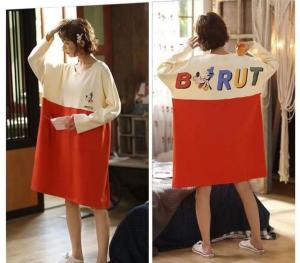 BAJU TIDUR PIYAMA WANITA IBU IBU CEWEK KAOS KATUN ADEM TEBEL IMPORT BERKUALITAS DASTER LENGAN PENDEK MOTIF TERBARU WARNA CERAH FASHIONABLE SIZE M-XXXL FIT TO 85KG