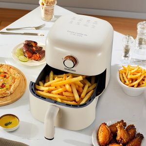 SAMONO Mini Air Fryer 2.4L Low Watt 500W Penggorengan Tanpa Minyak Garansi Resmi 1 Tahun SW-AFG24