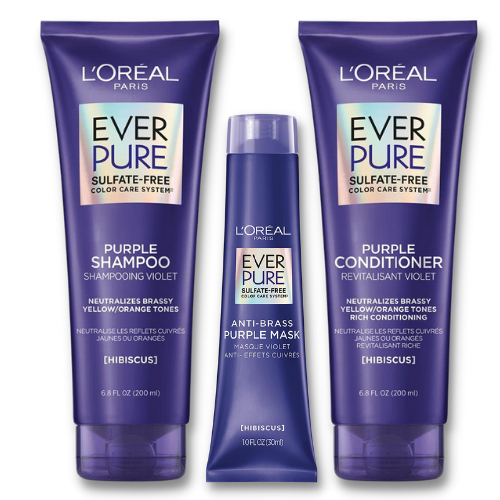 L'Oreal Paris EverPure Sulfate Free Brass Toning Purple Shampoo ...