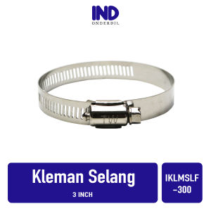 Klem-Kleman Selang Stainless Steel Pengencang-Pengikat Hose Clamp Air-Gas-Kompor Stainles-SS 1/2 3/4 5/8 7/8 1 1/4 2 4 Inch-Inci