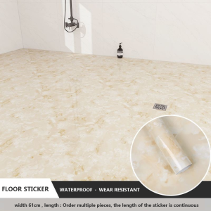 Floor Sticker Thickened Wear-resistant Self Adhesive Floor Wallpaper Waterproof Tile Stickers