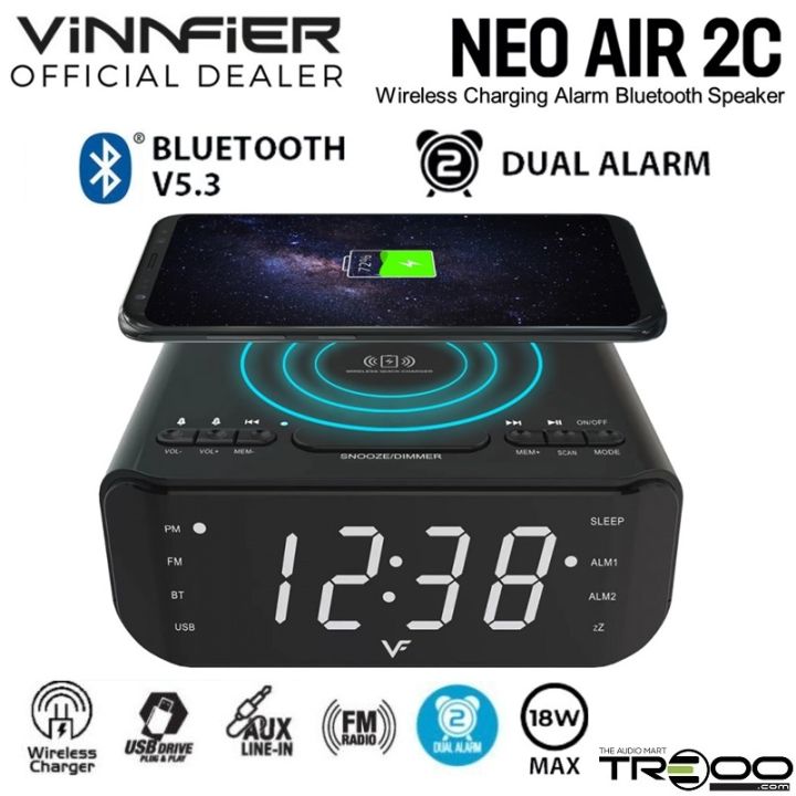 Vinnfier Neo Air 2C Wireless Bluetooth Desktop Bedside Speaker ...