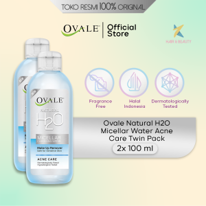 Ovale Natural H2O Micellar Water Acne Care 100ml Twin Pack