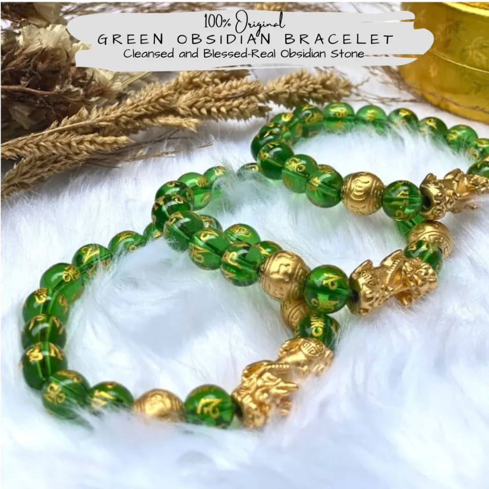 Green obsidian deals bracelet