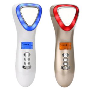 Hot Cold Hammer Cryotherapy Red Blue Photon Acne Treatment Nutrition Import Massager Face Lifting Device Skin Deep Cleanser