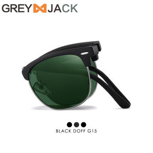 Grey Jack Kacamata Hitam Sunglasses Polarized Model Half Bisa Di Lipat Foldable Bahan Metal+TR 3101