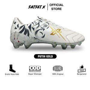 Sepatu Sepak Bola Satset X LEOPARD SPEED FG Black V reed Origina