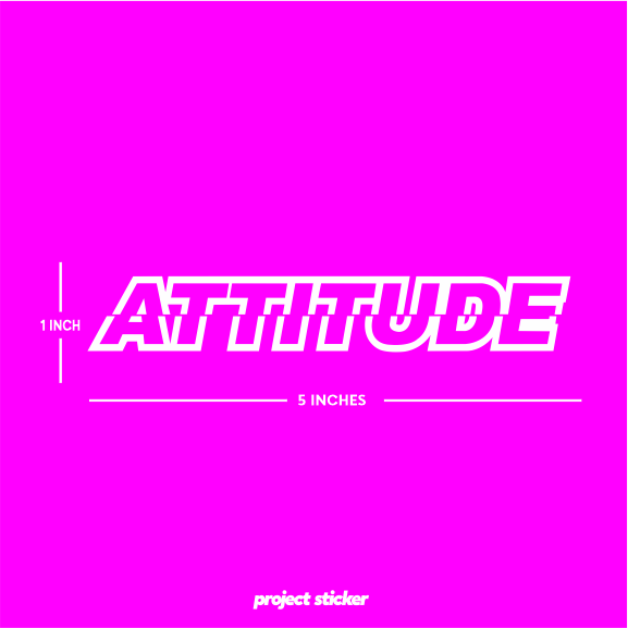 Attitude sticker deals