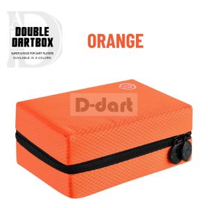 One80 Dart Case - DARK GREEN/PURPLE/ORANGE Double Dart Box / Bag / Wallet