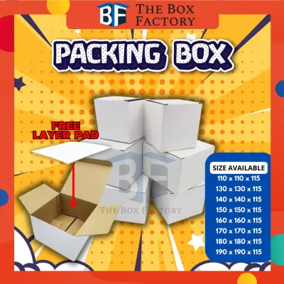 🔥EXTRA THICK🔥 Tall White Pizza Box Craft Packaging Box Craft Paper Box Carton Box Packaging Box Kotak Hantaran Gift Box