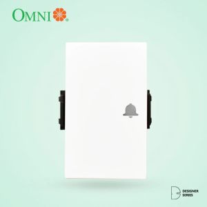 OMNI Push Button Switch in Ivory 3-Gang Size 10A Designer Series - DWB-501