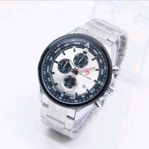JAM TANGAN PRIA SA CHORONO AKTIF TANGGAL AKTIF BODY DAN RANTAI FULL STAINLESS {BOX DAN BATRAI CADANGAN}