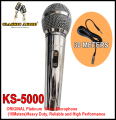 ORIGINAL NEW! KS-5000 Platinum  Wired Microphone (10Meters)Heavy Duty, Reliable and High Performance ✅100% Original Platinum Karaoke KS-5000 High-End Dynamic Wired Mic. 